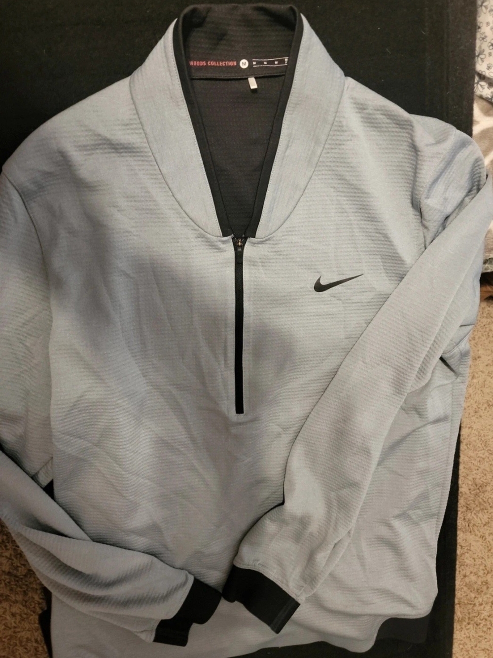 Nike Men’s Light Blue Half‑Zip Performance Pullover